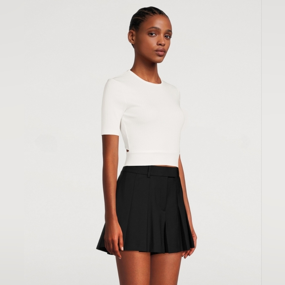Helmut Lang Cropped Rib T
